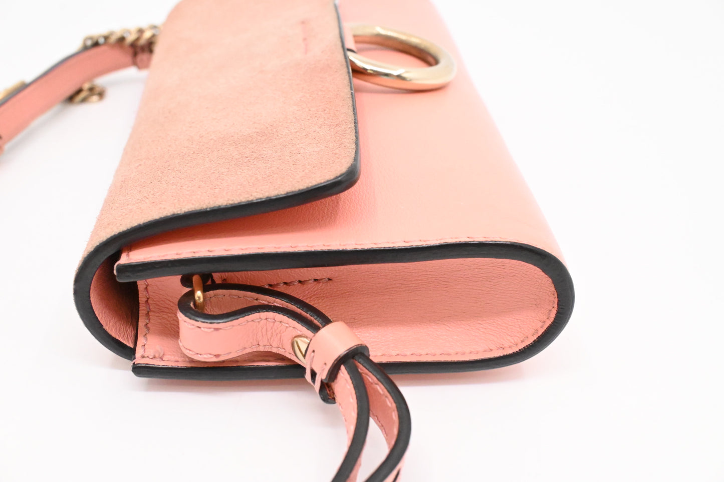 Chloe Faye Crossbody Bag in Pink Leather