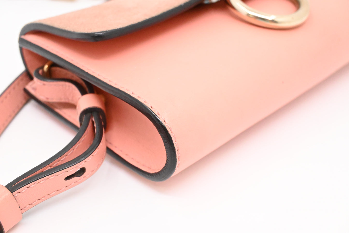 Chloe Faye Crossbody Bag in Pink Leather