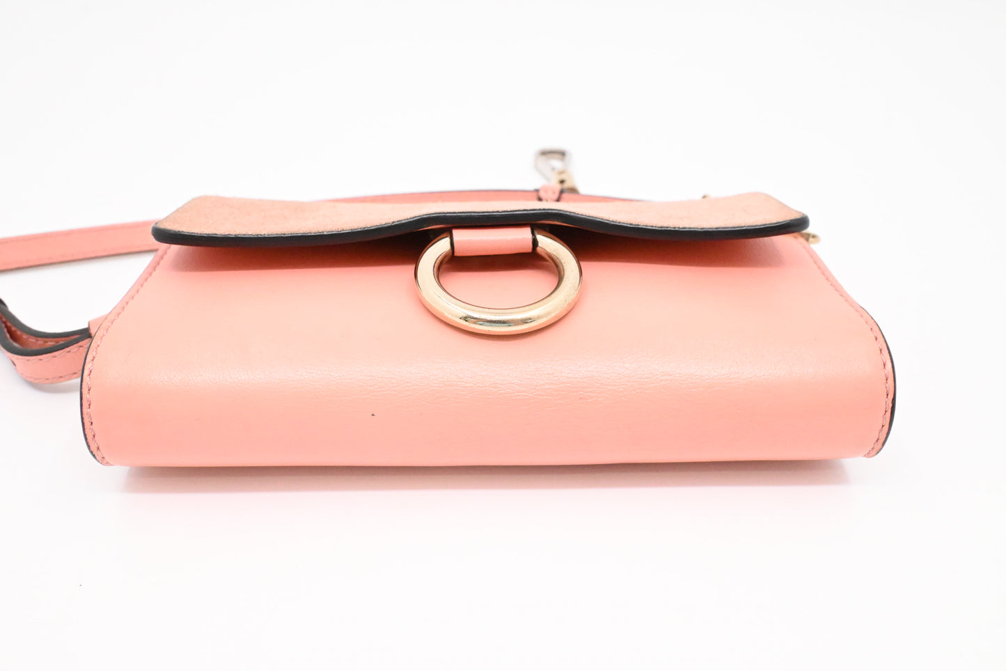 Chloe Faye Crossbody Bag in Pink Leather