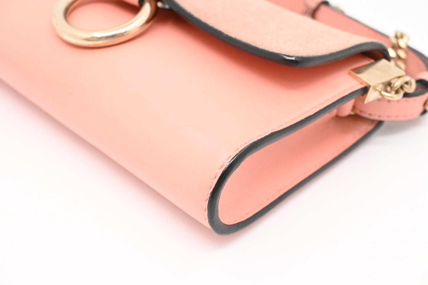 Chloe Faye Crossbody Bag in Pink Leather