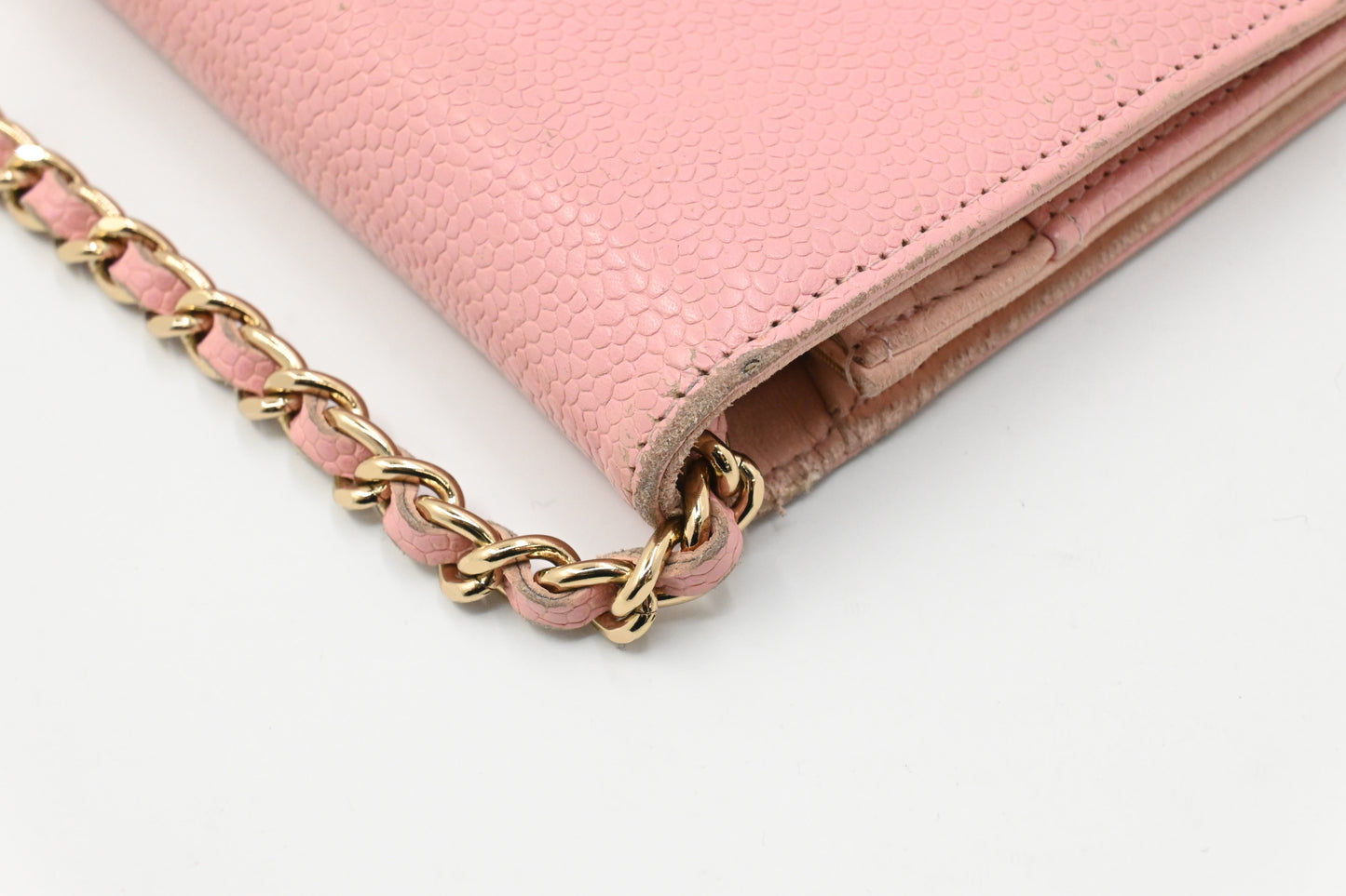 Chanel Wallet on Chain in Pink Caviar Leather