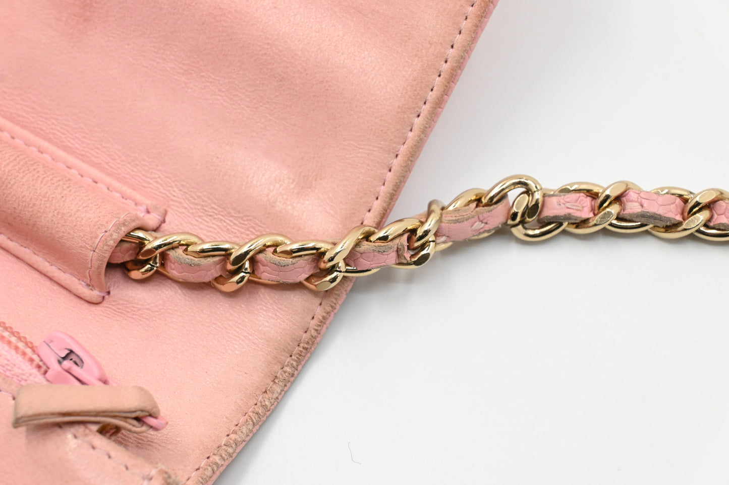 Chanel Wallet on Chain in Pink Caviar Leather
