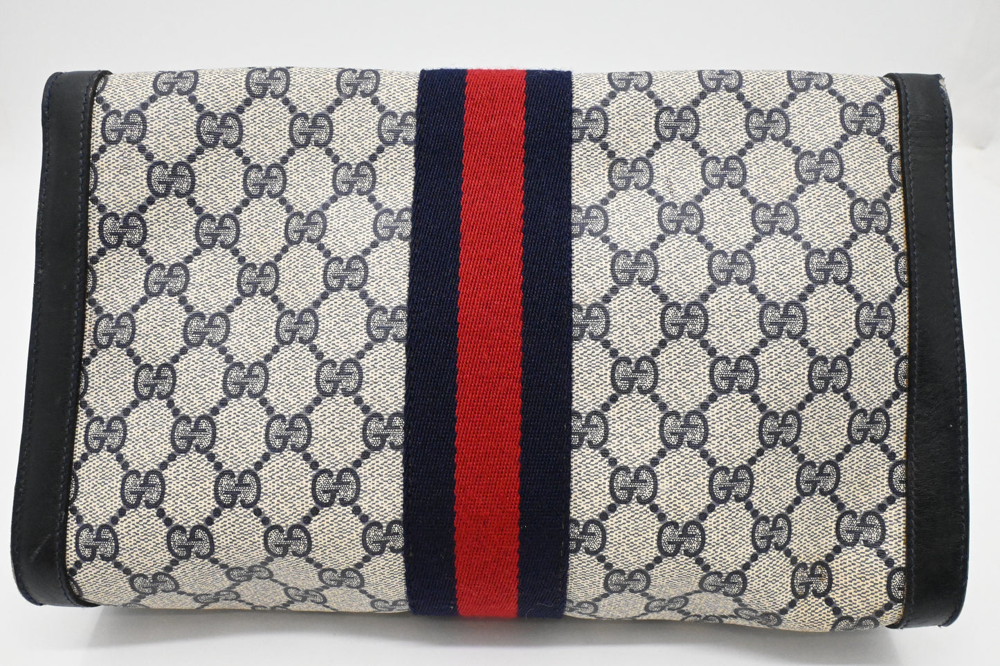 Gucci Clutch in Navy GG Supreme Canvas
