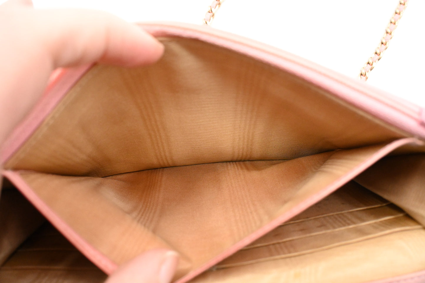 Chanel Wallet on Chain in Pink Caviar Leather