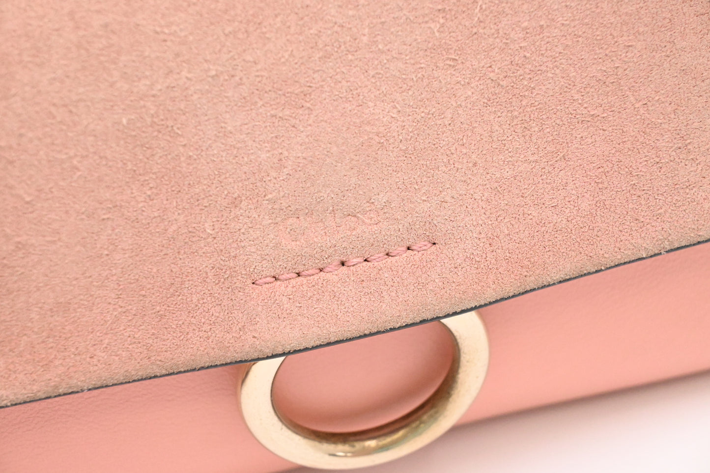 Chloe Faye Crossbody Bag in Pink Leather
