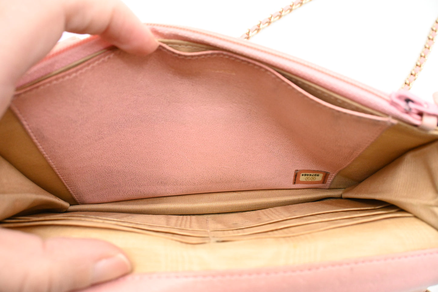 Chanel Wallet on Chain in Pink Caviar Leather