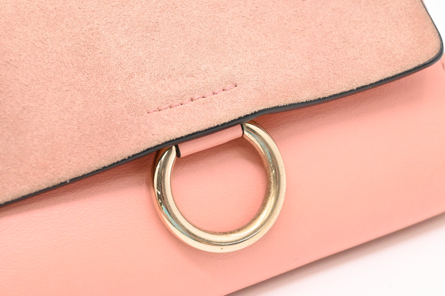 Chloe Faye Crossbody Bag in Pink Leather