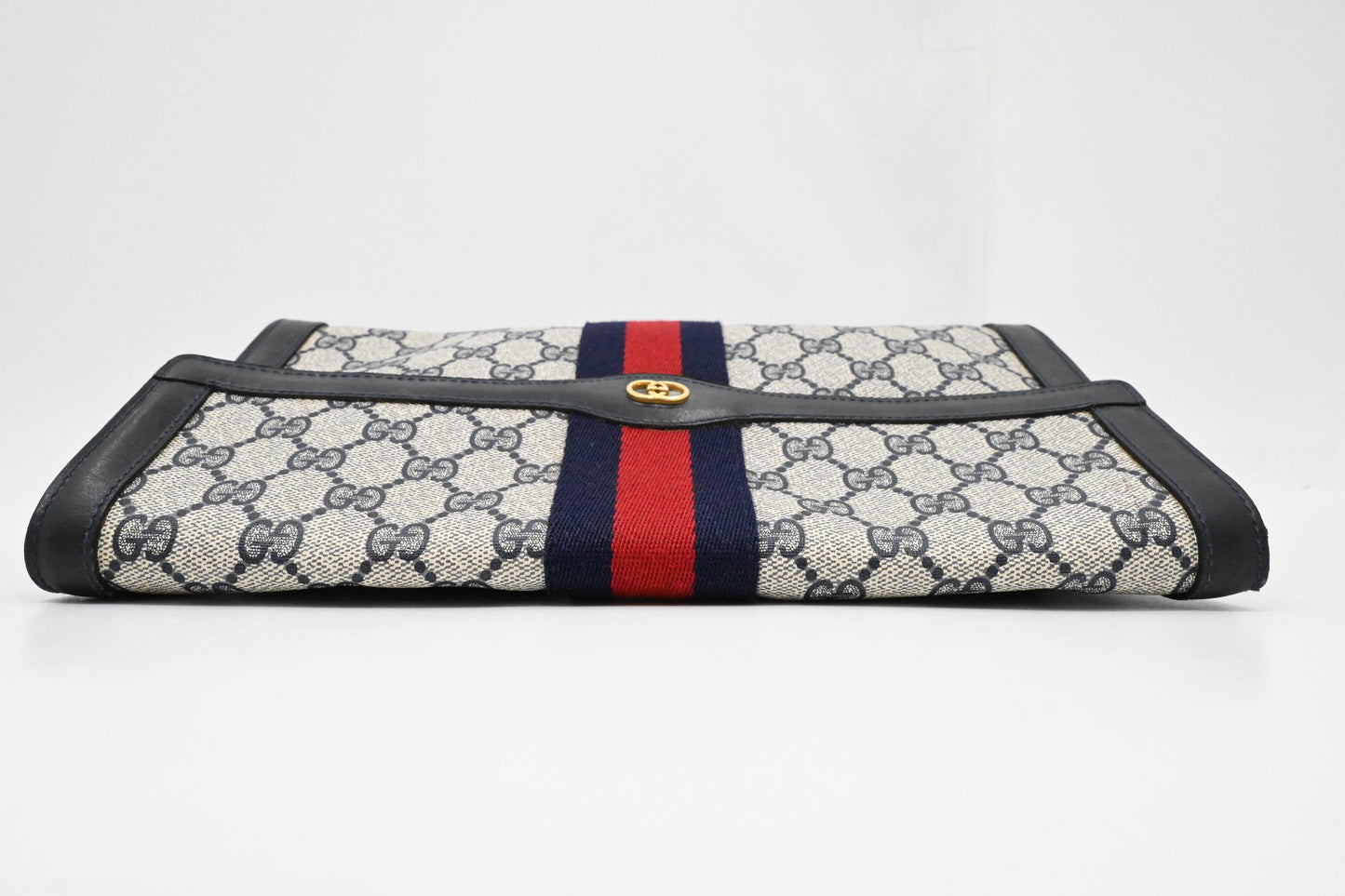 Gucci Clutch in Navy GG Supreme Canvas