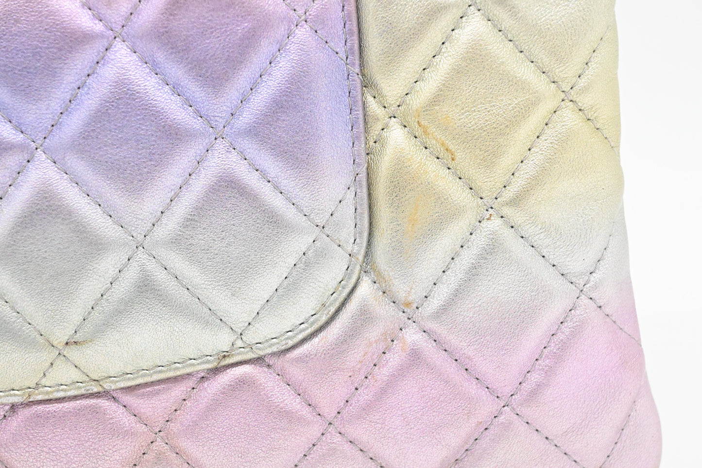 Chanel O-Case in Iridescent Matelassé Leather