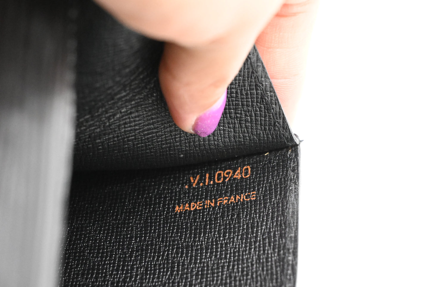 Louis Vuitton Art Deco Clutch in Black Epi Leather