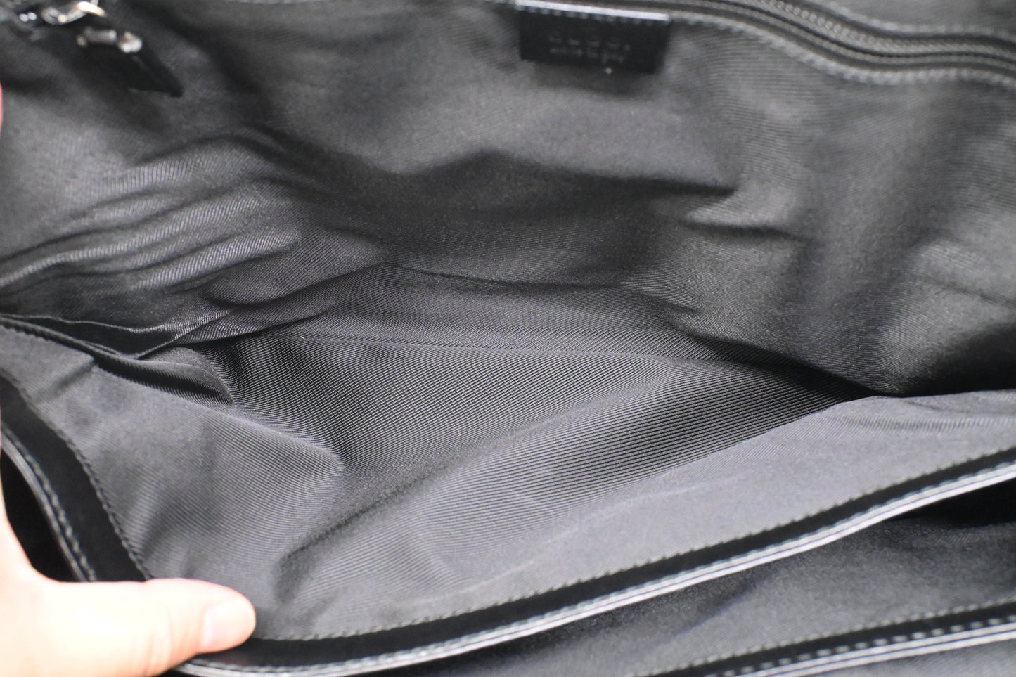 Gucci Business Bag in Black GG Canvas