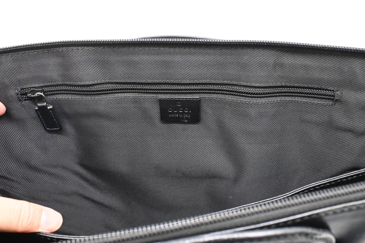 Gucci Business Bag in Black GG Canvas