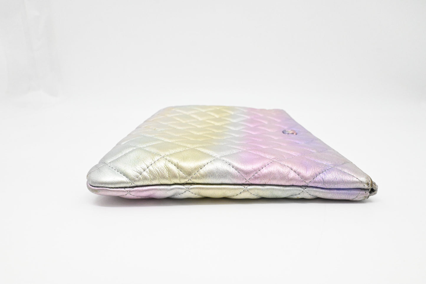 Chanel O-Case in Iridescent Matelassé Leather