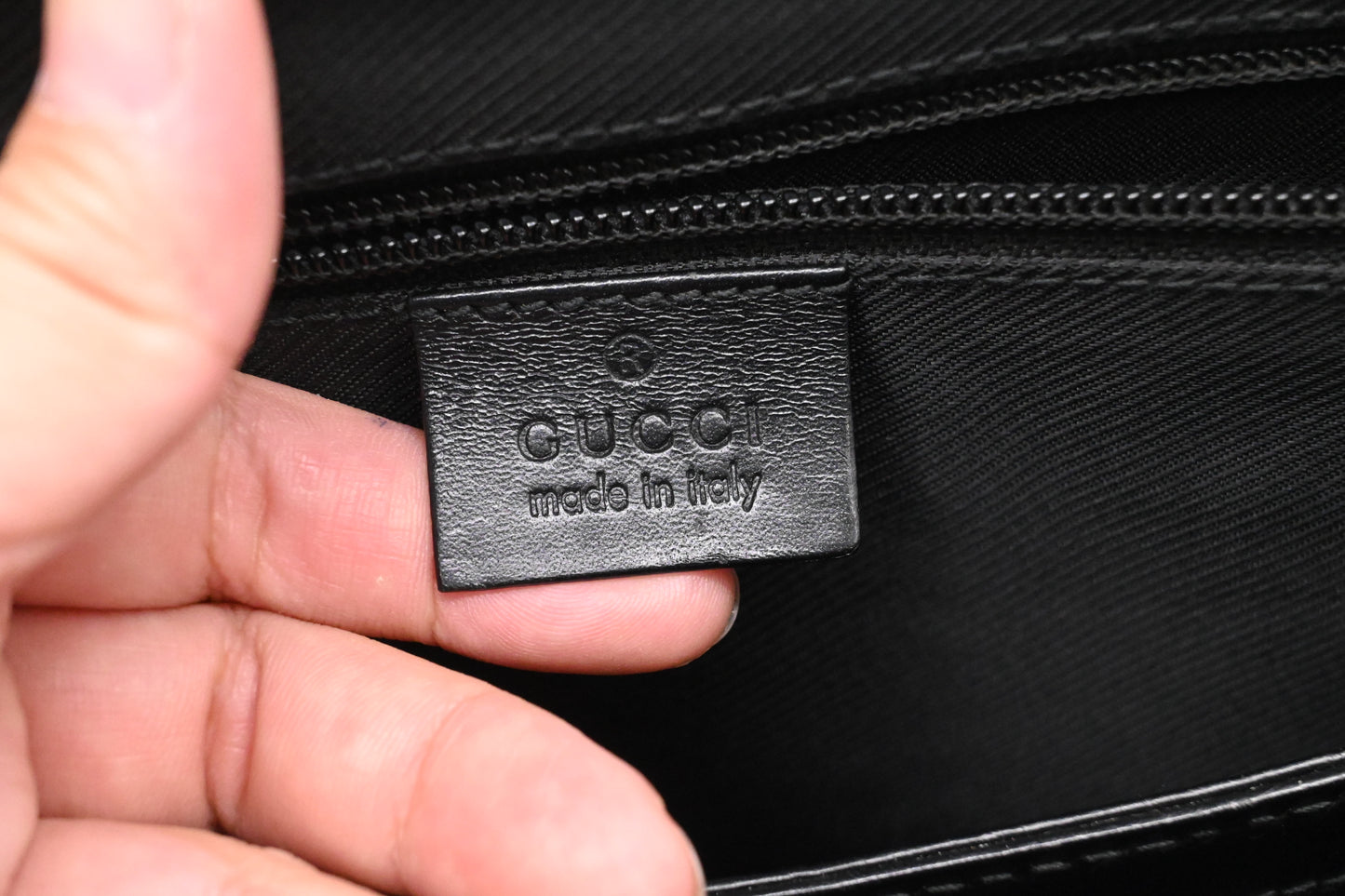 Gucci Business Bag in Black GG Canvas