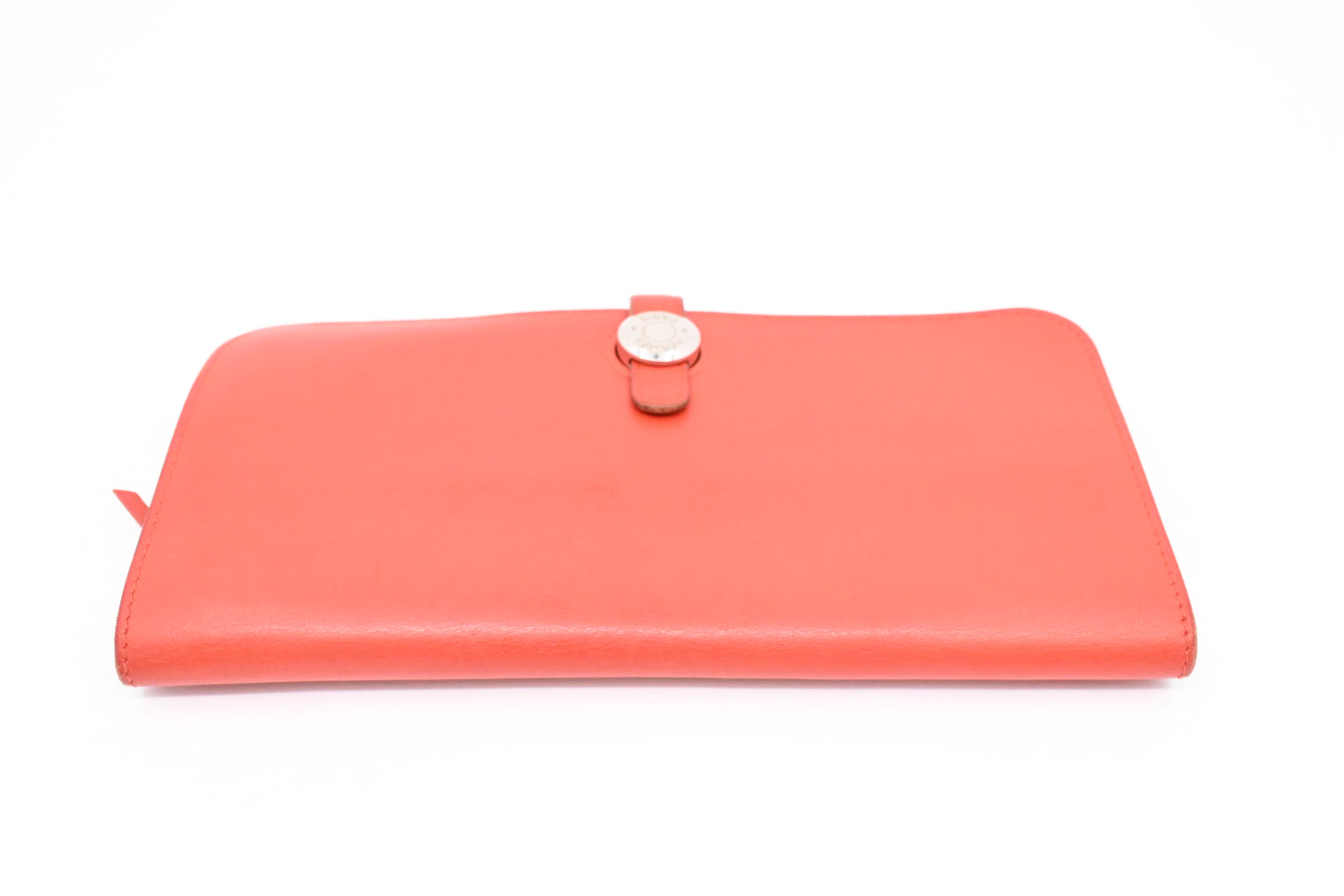 Hermes Dogon Wallet in Blood Orange Leather