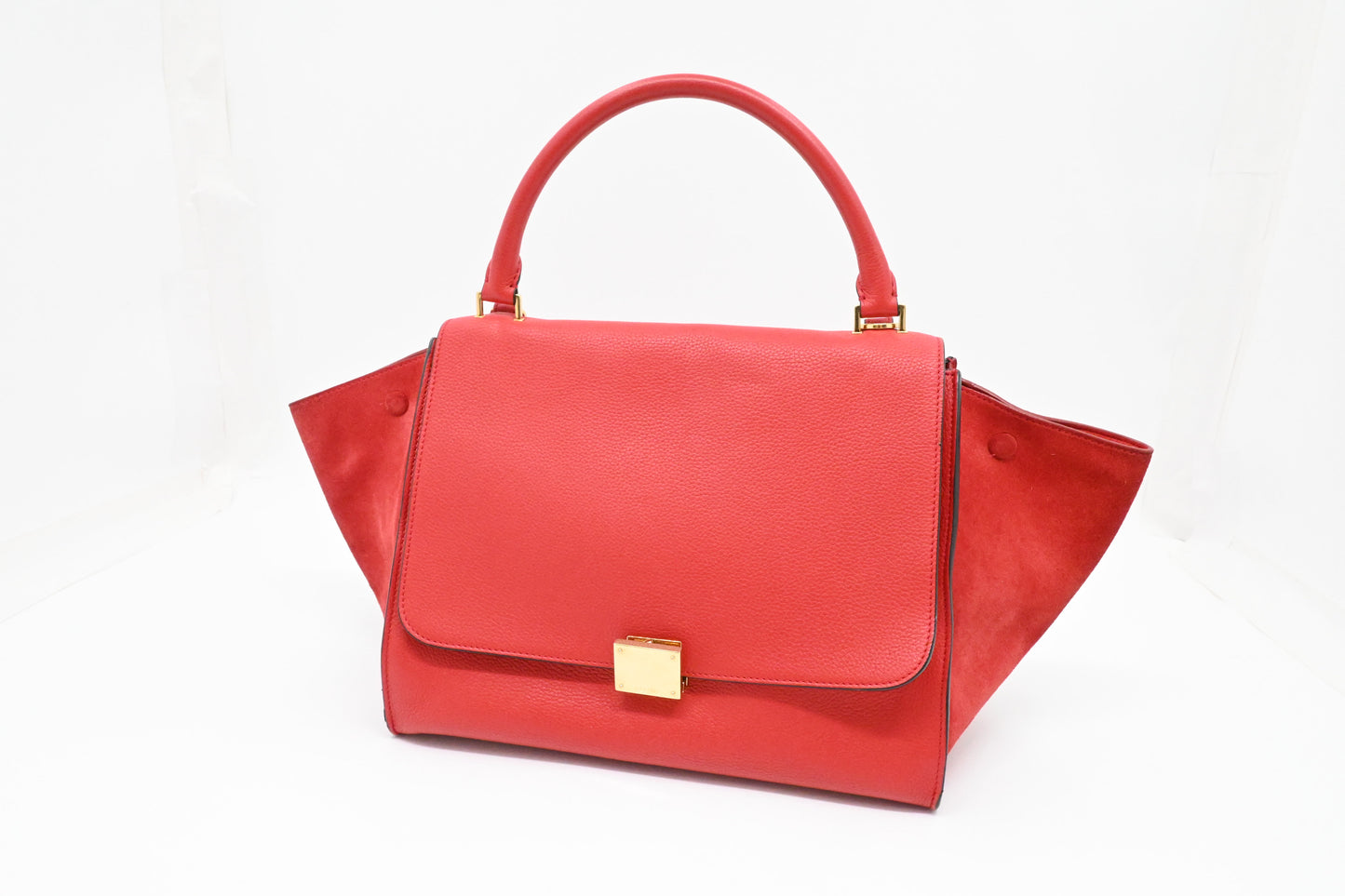 Celine Trapeze in Red Leather