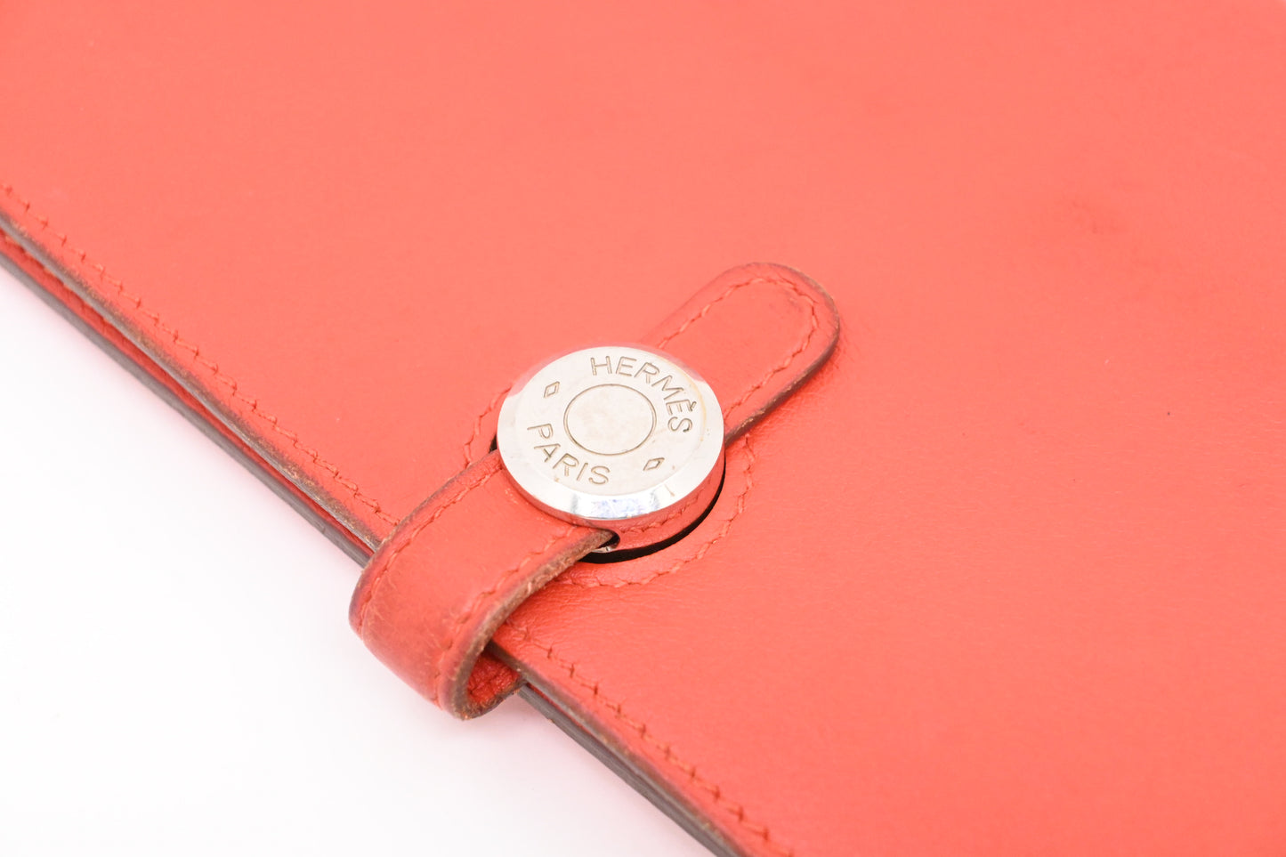 Hermes Dogon Wallet in Blood Orange Leather