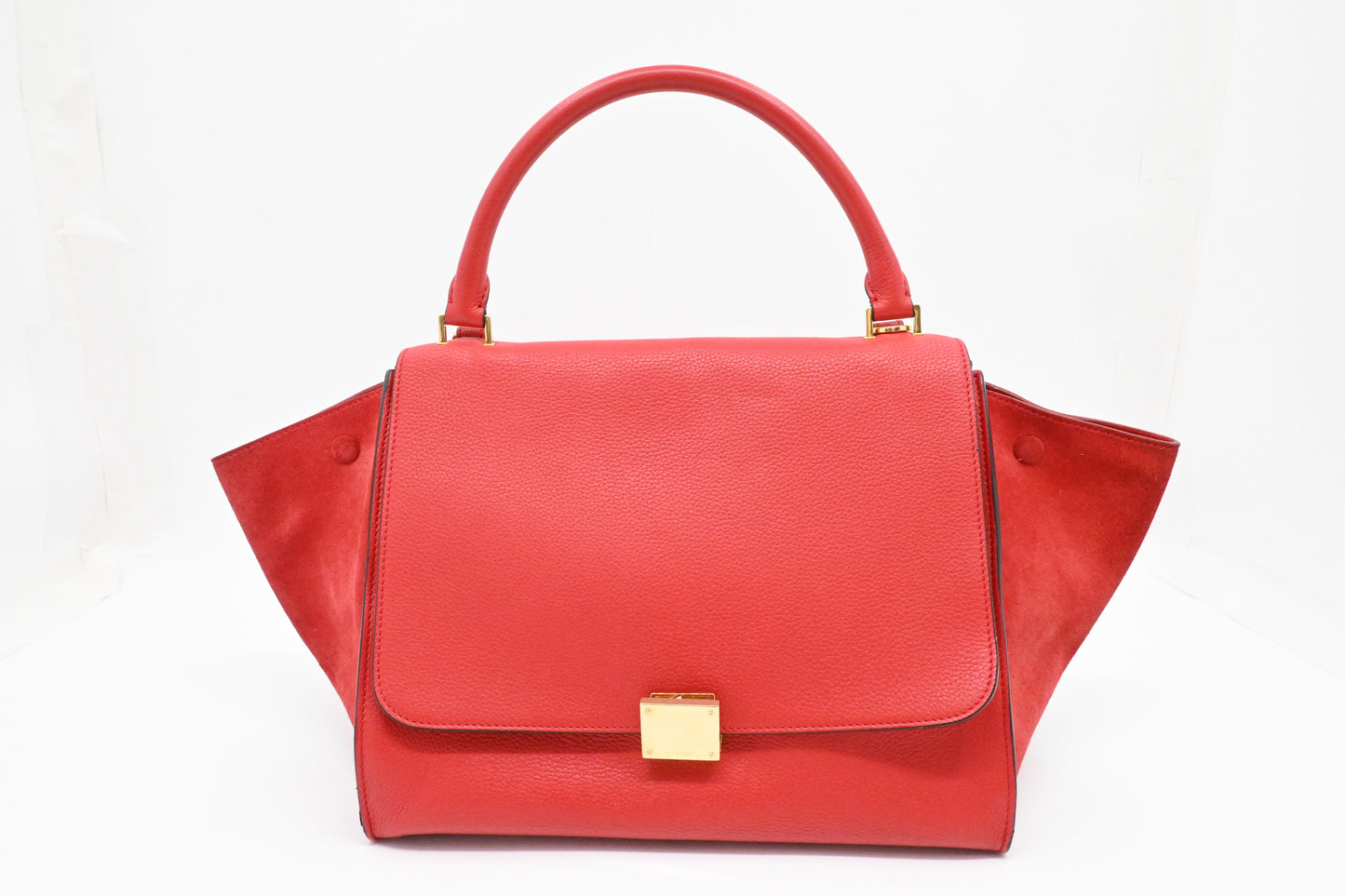 Celine Trapeze in Red Leather