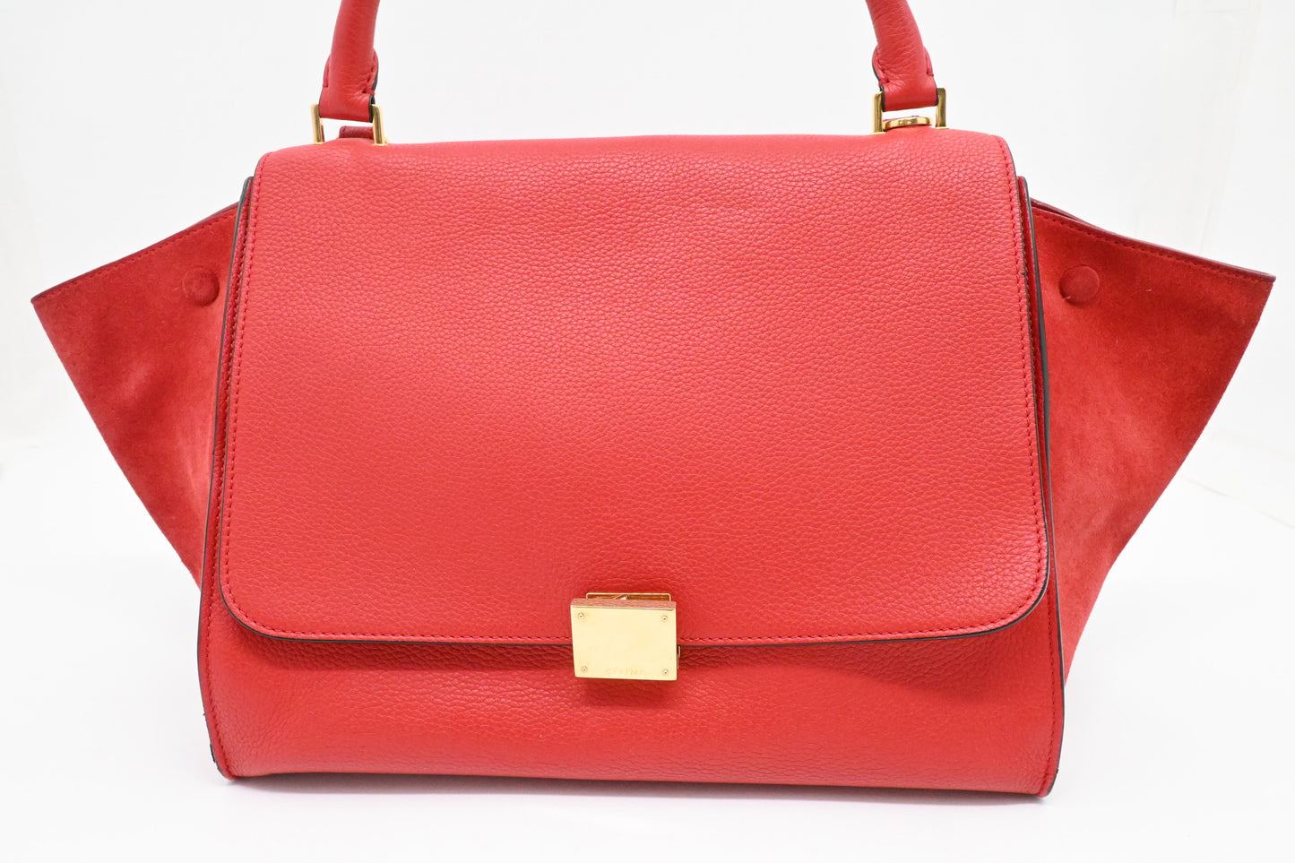 Celine Trapeze in Red Leather