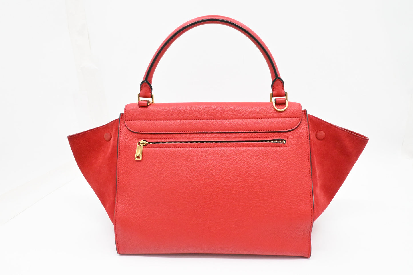 Celine Trapeze in Red Leather