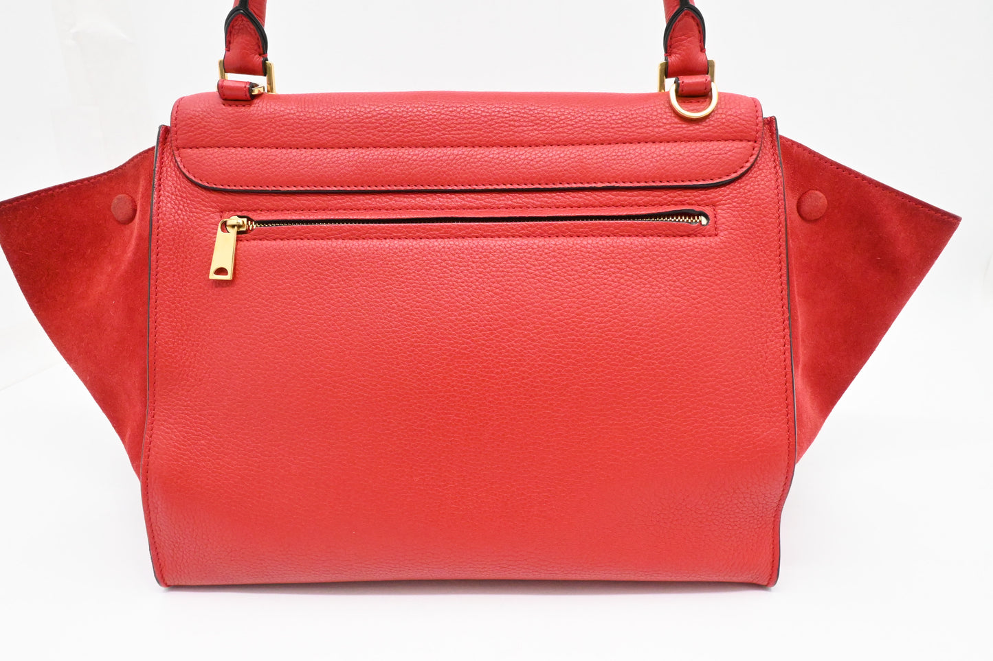 Celine Trapeze in Red Leather