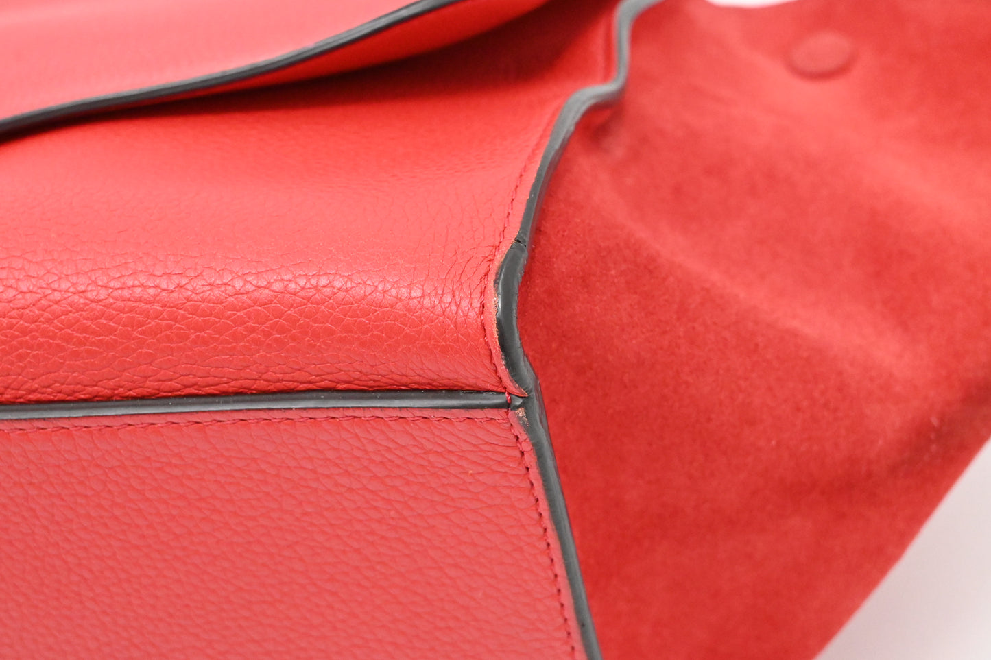 Celine Trapeze in Red Leather