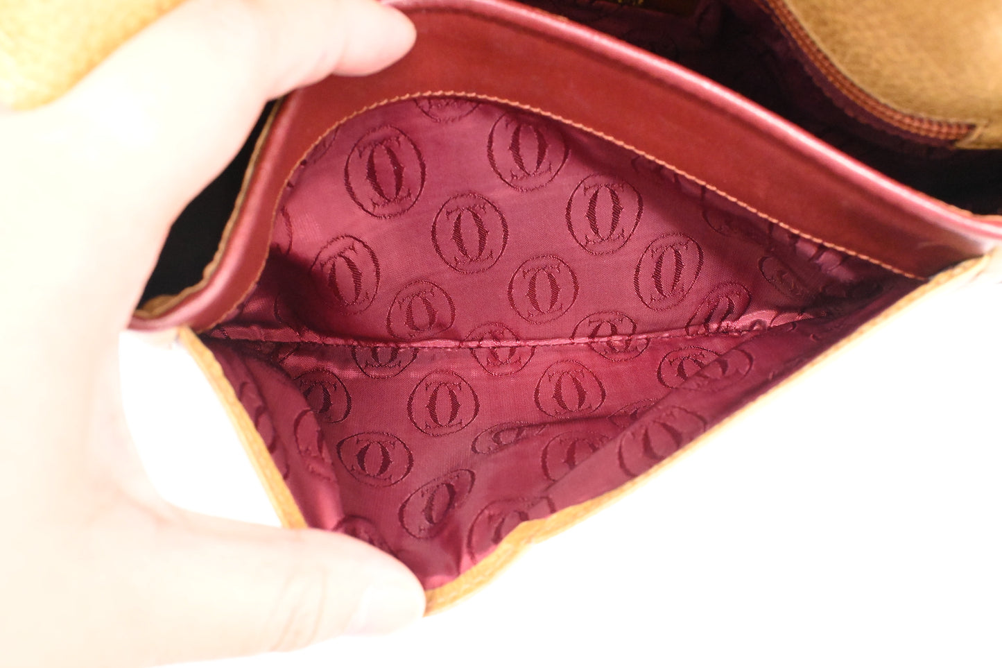 Cartier Crossbody in Yellow Leather
