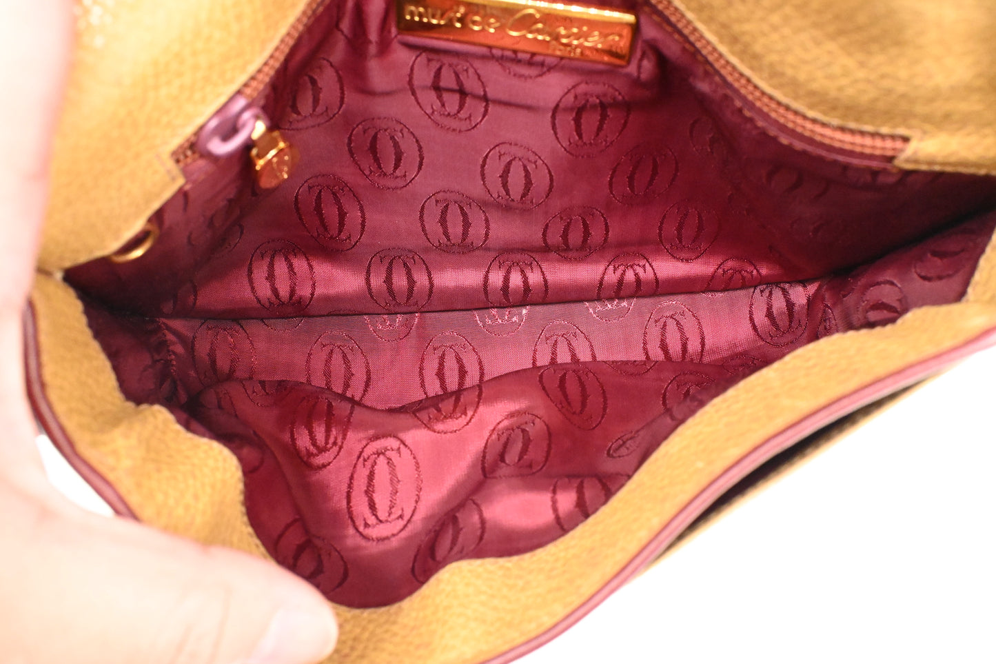 Cartier Crossbody in Yellow Leather