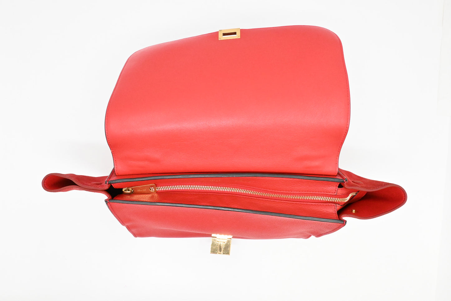 Celine Trapeze in Red Leather