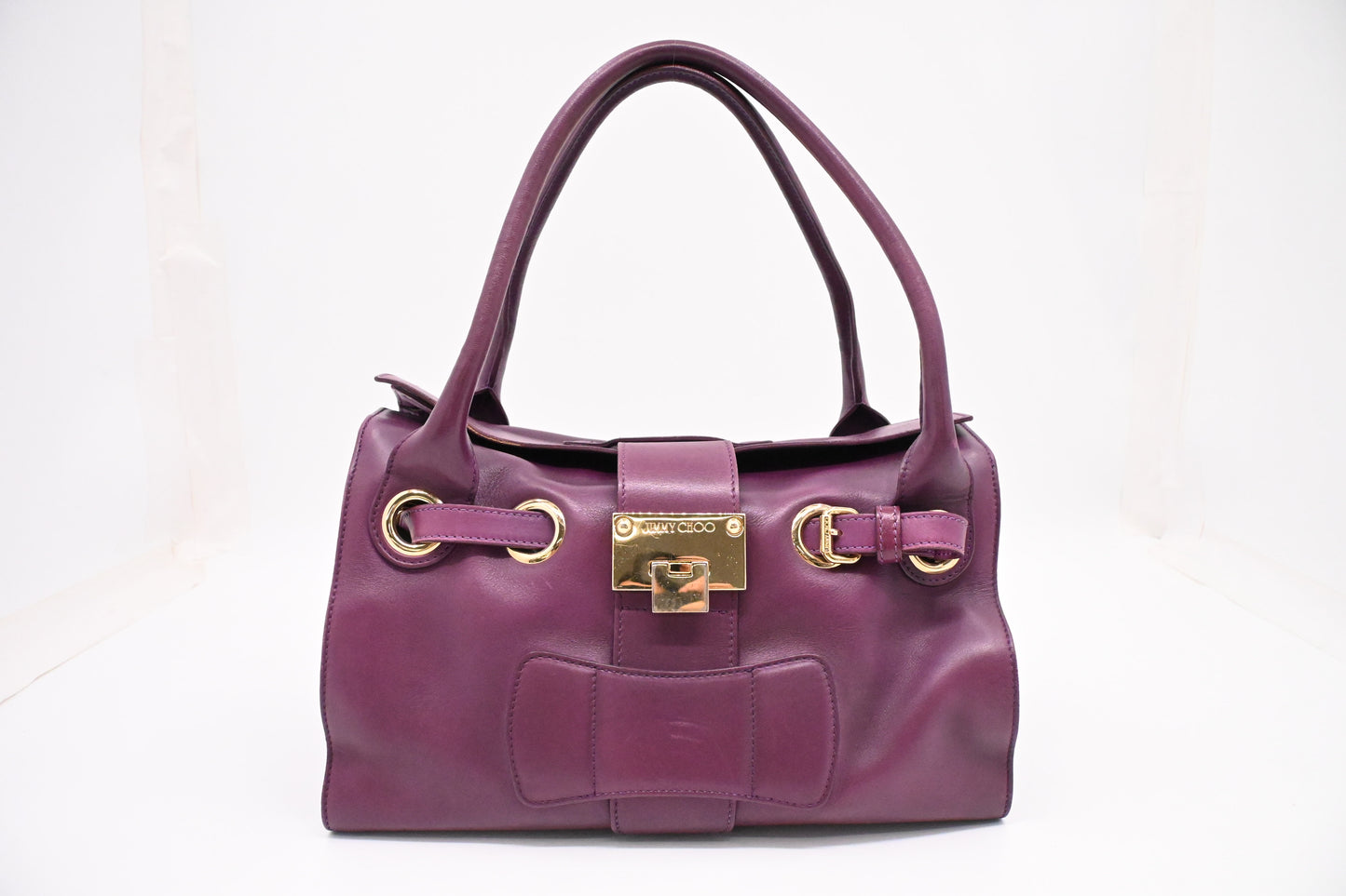 Jimmy Choo Rosalie Shoulder Bag in Purple Leather