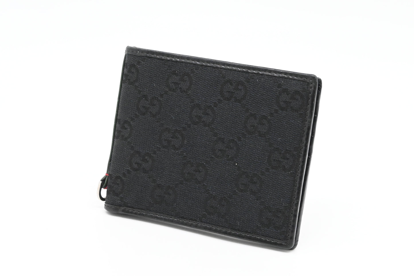 Gucci Bifold Wallet in GG Black Canvas