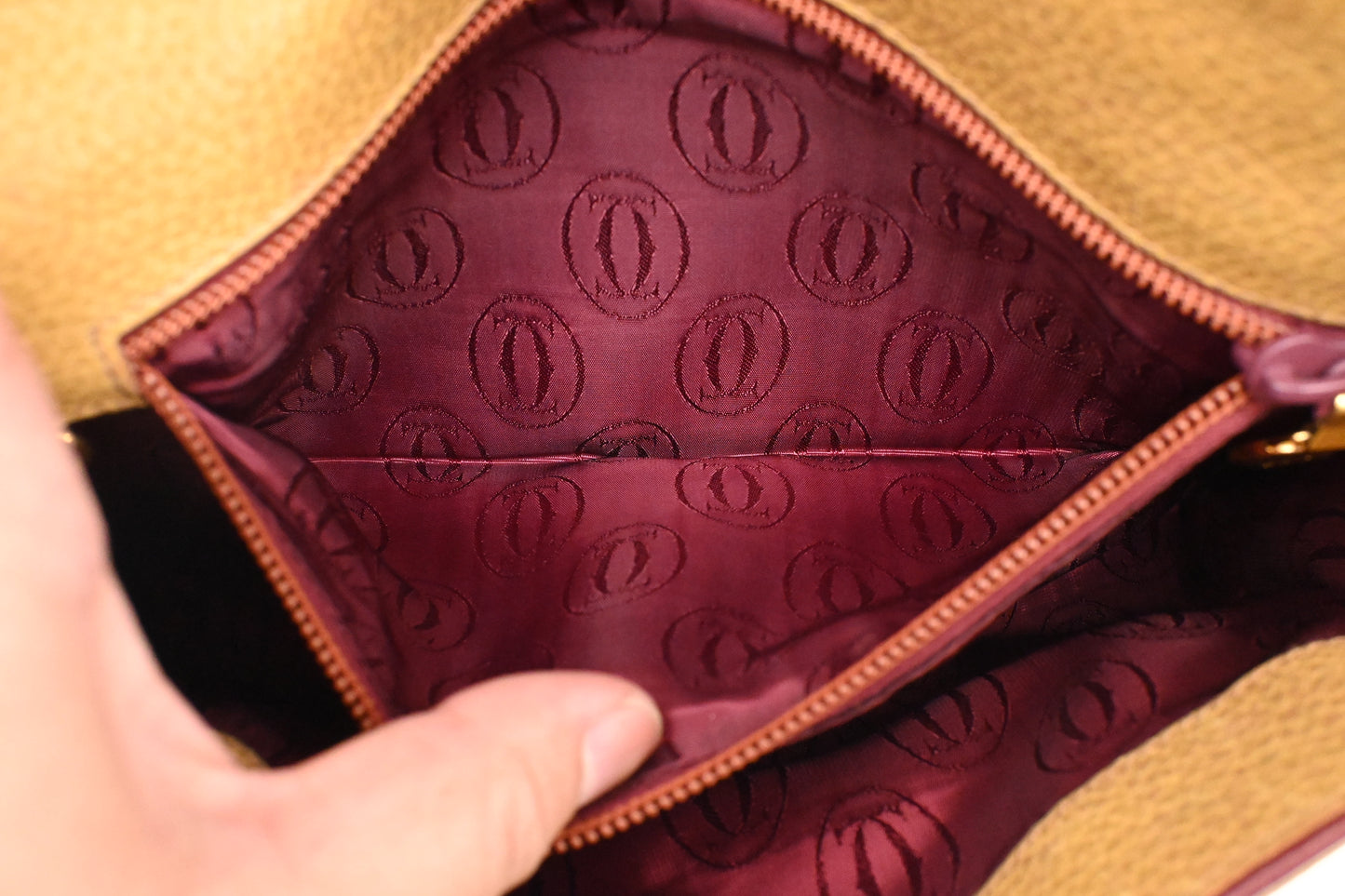 Cartier Crossbody in Yellow Leather