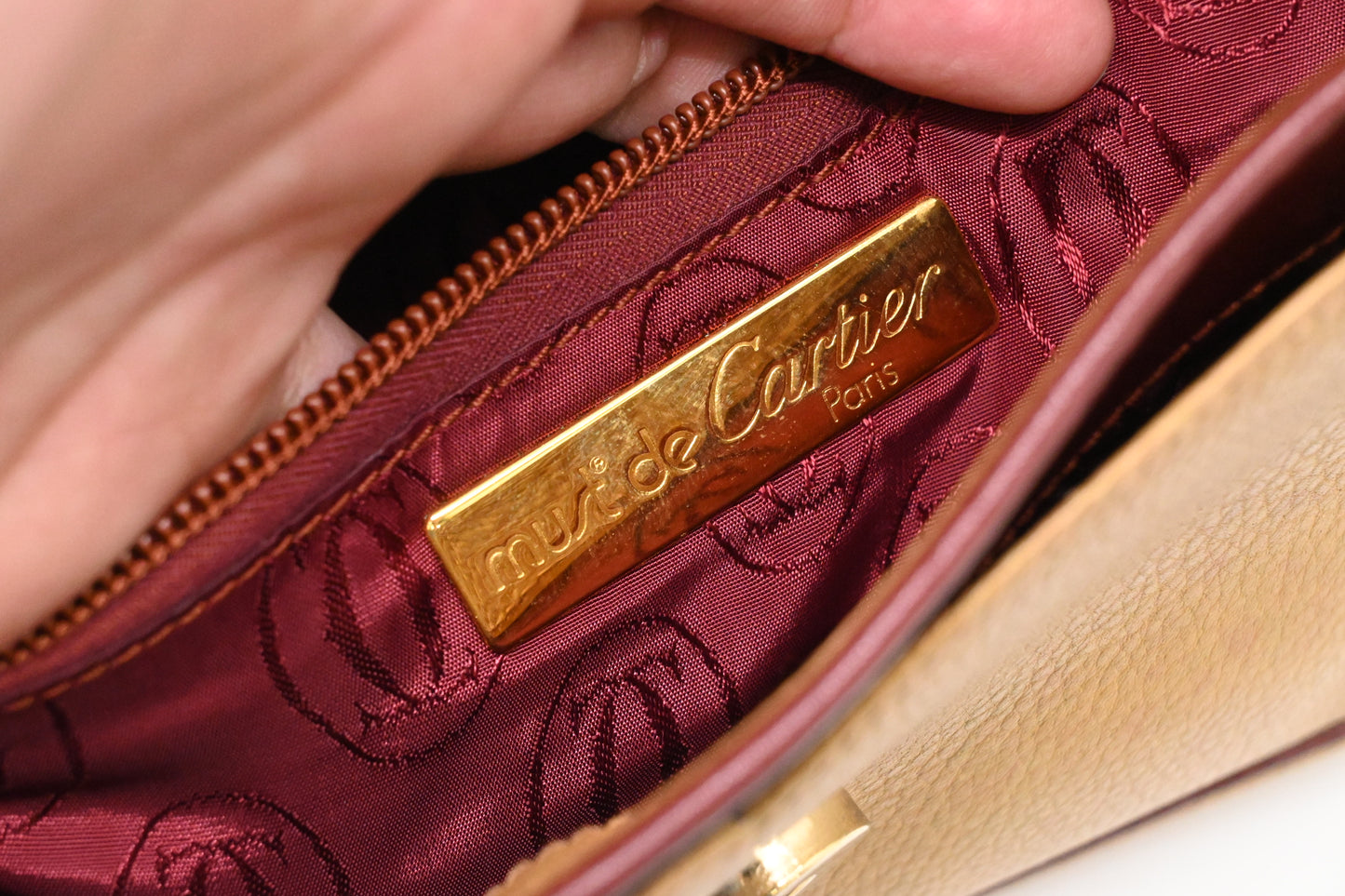 Cartier Crossbody in Yellow Leather