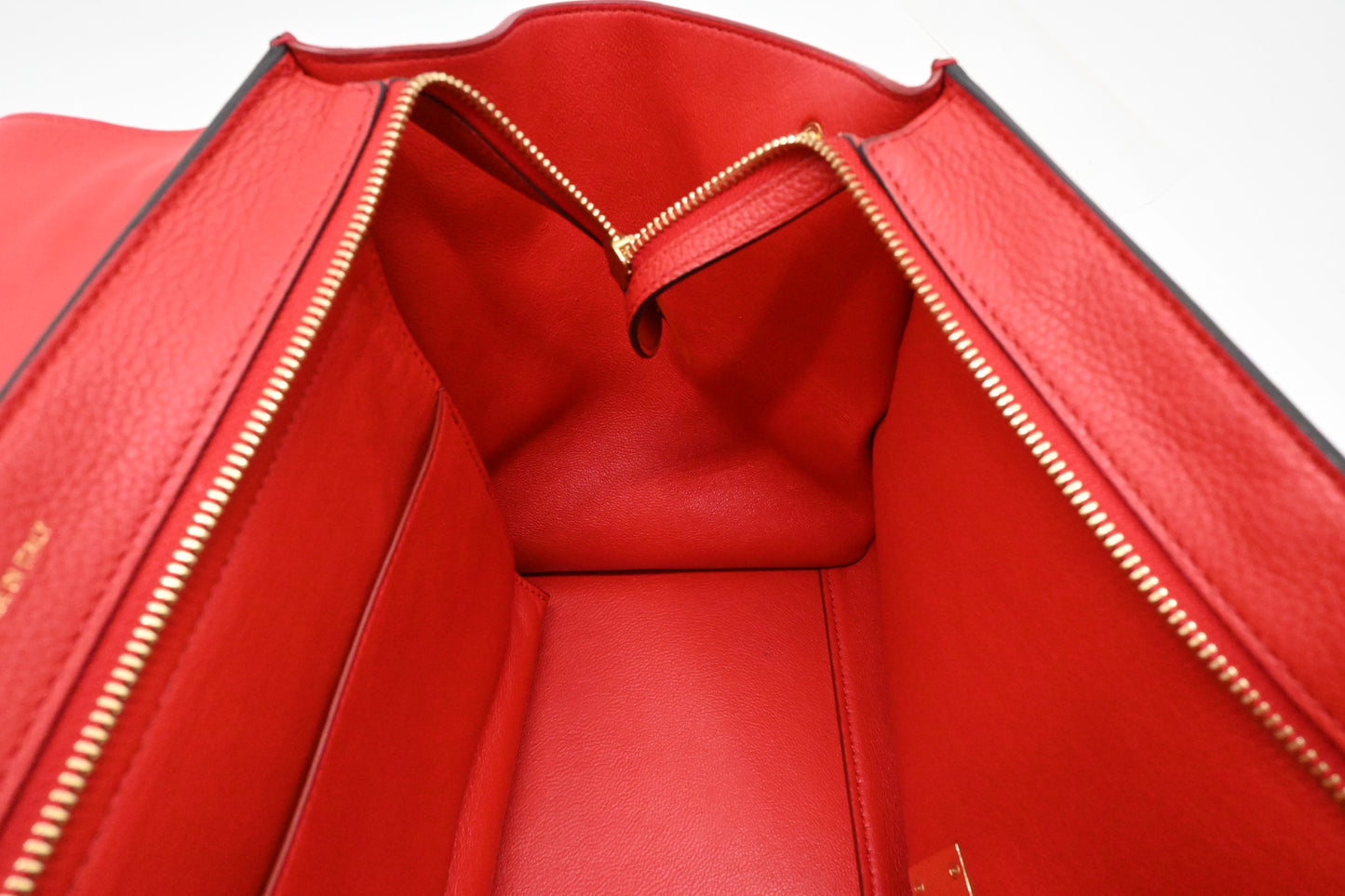 Celine Trapeze in Red Leather