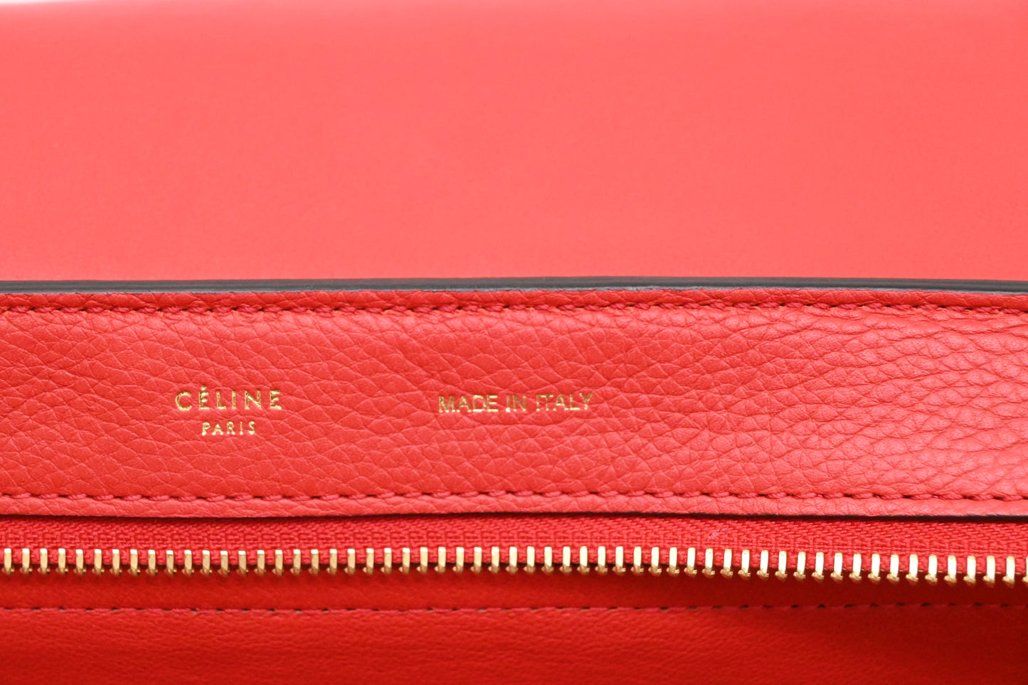 Celine Trapeze in Red Leather