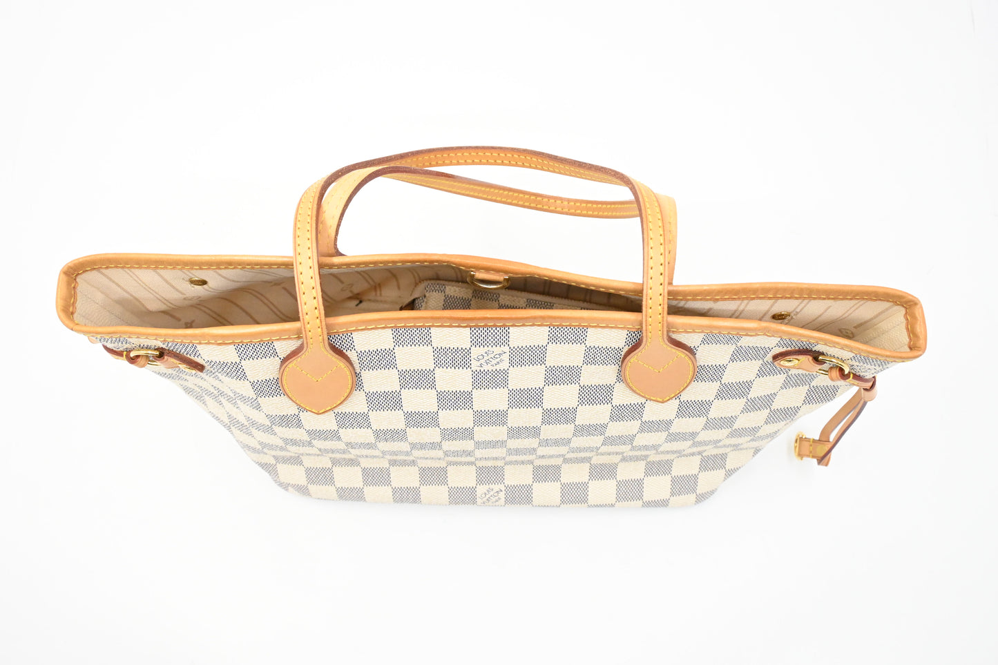 Louis Vuitton Neverfull PM in Damier Azur Canvas