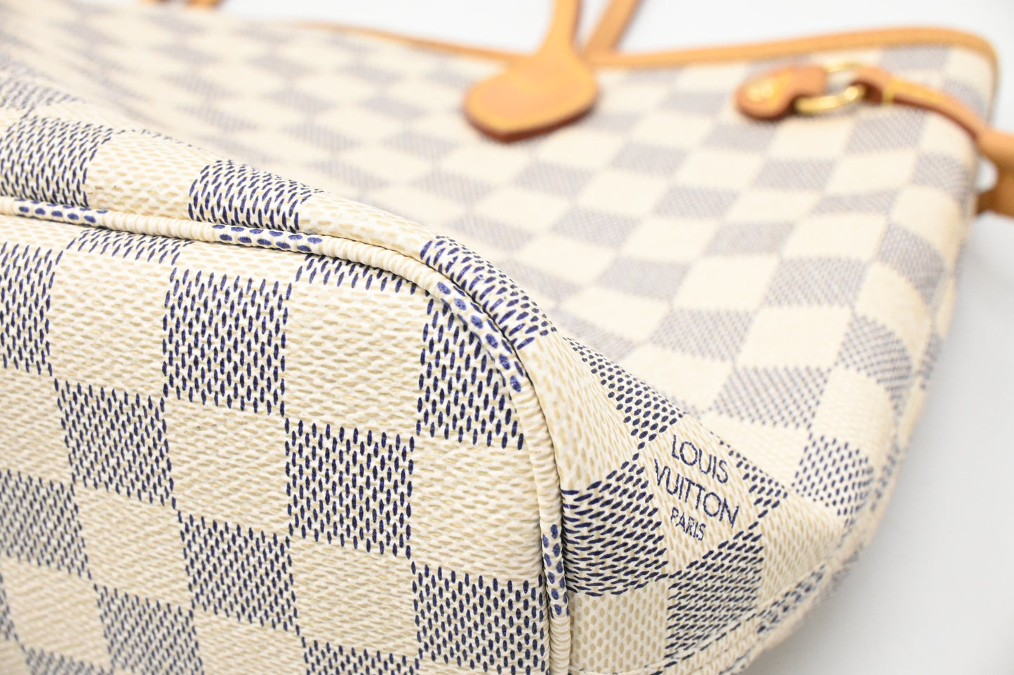 Louis Vuitton Neverfull PM in Damier Azur Canvas