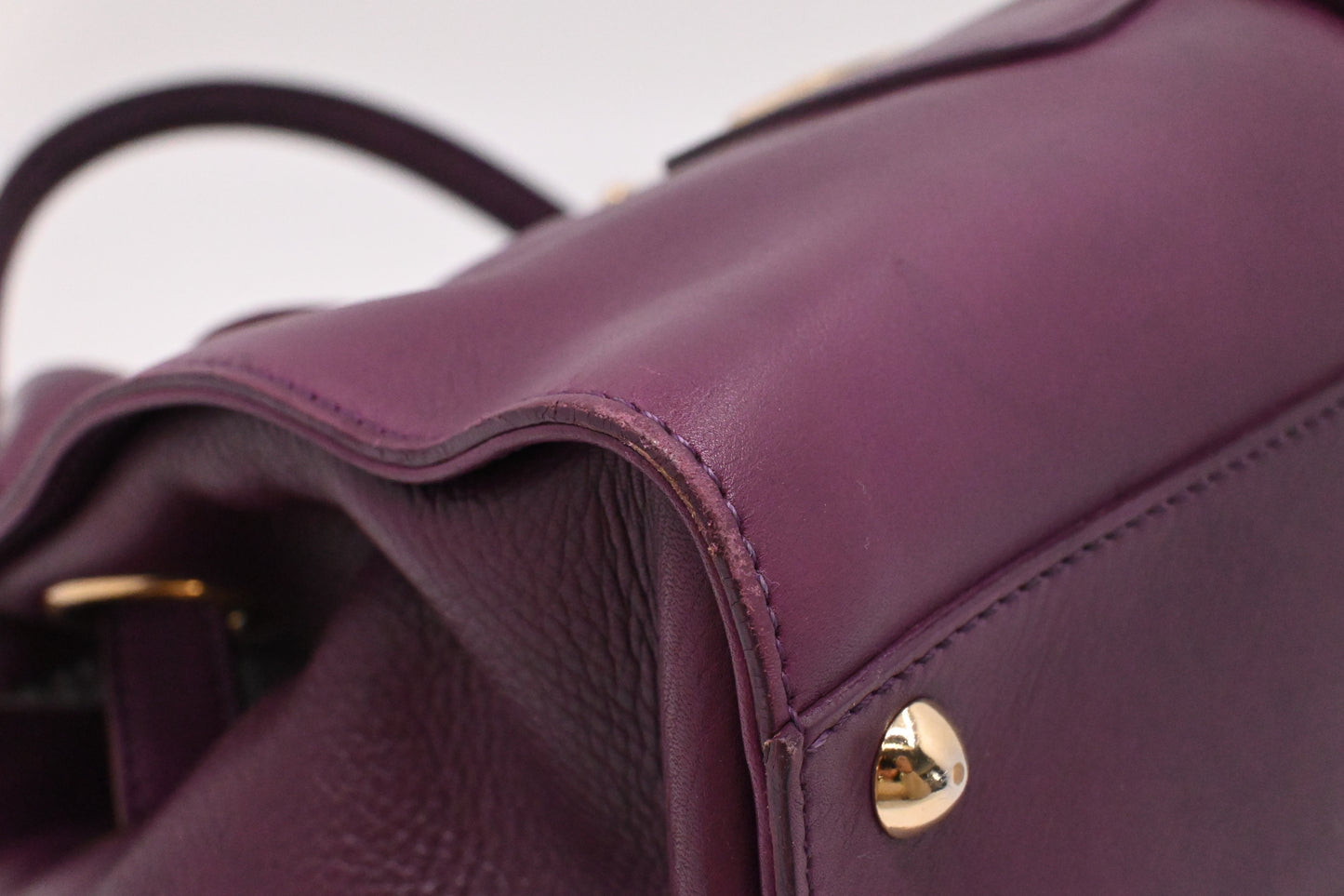 Jimmy Choo Rosalie Shoulder Bag in Purple Leather