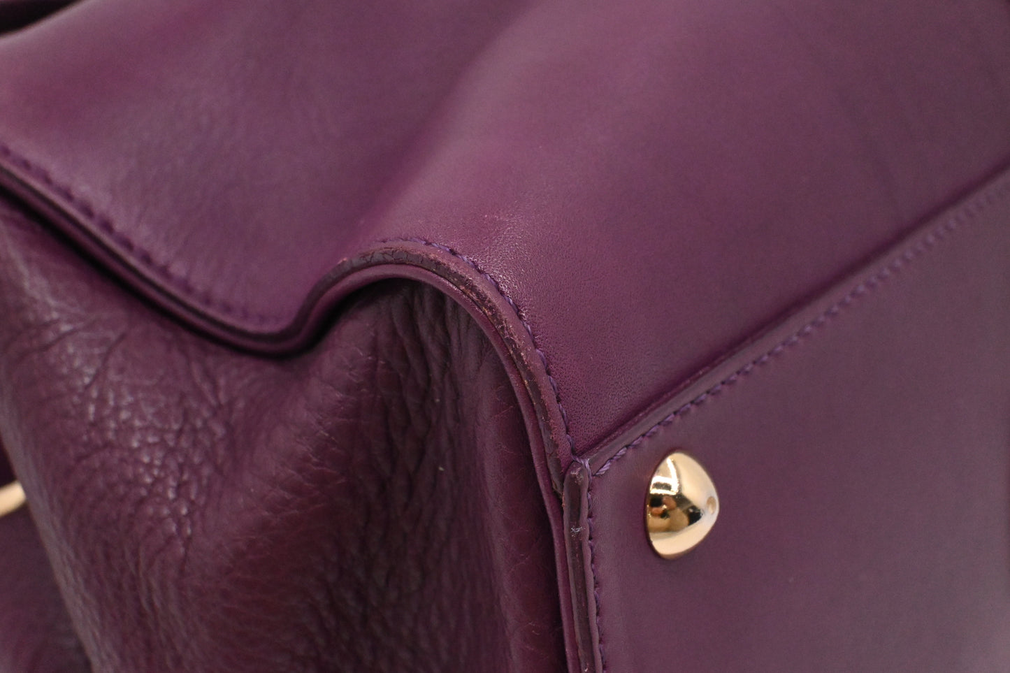 Jimmy Choo Rosalie Shoulder Bag in Purple Leather