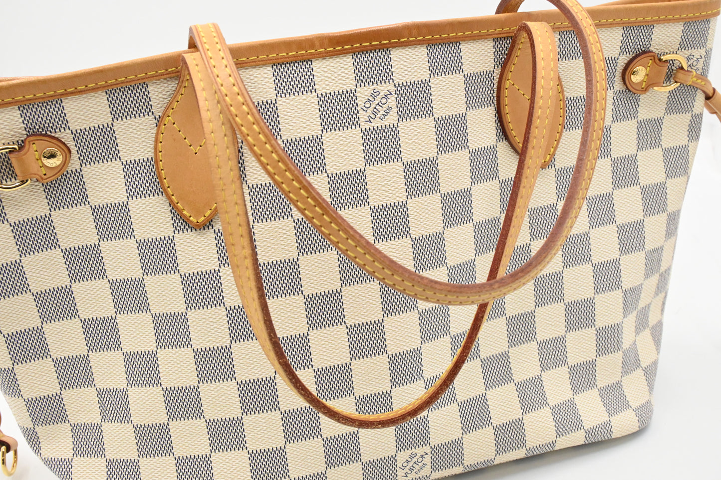 Louis Vuitton Neverfull PM in Damier Azur Canvas