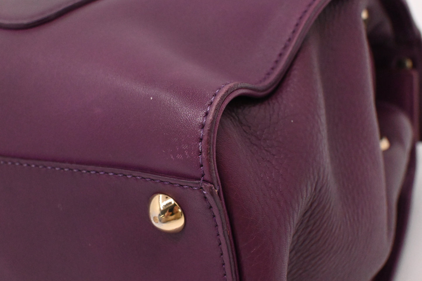 Jimmy Choo Rosalie Shoulder Bag in Purple Leather