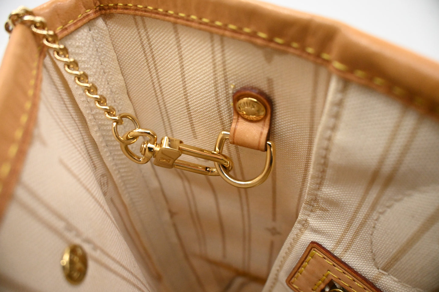 Louis Vuitton Neverfull PM in Damier Azur Canvas