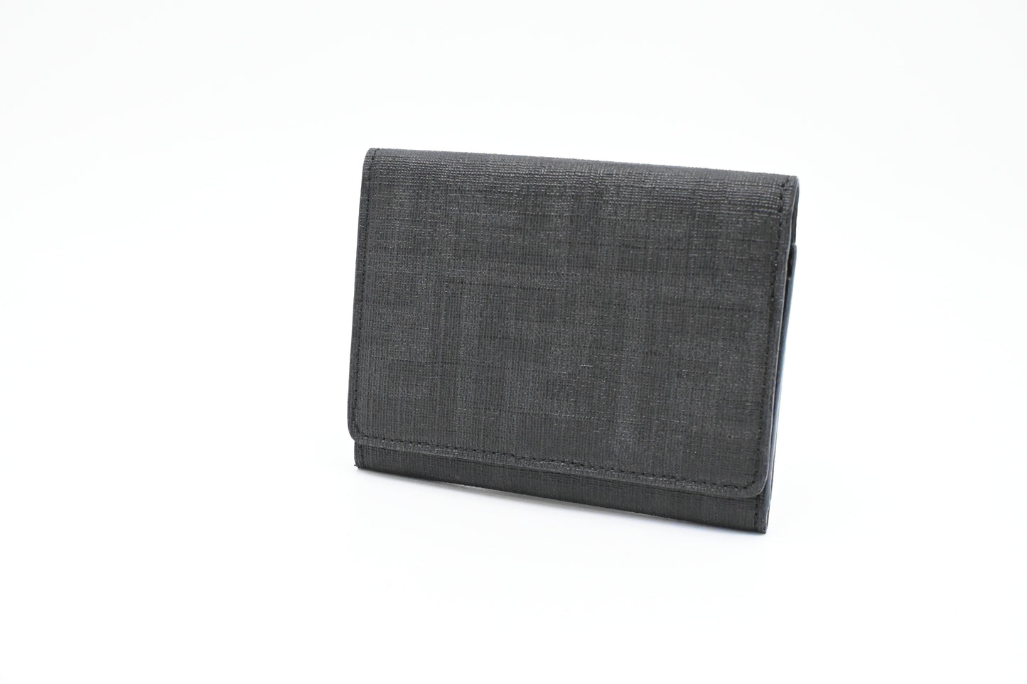 Fendi Card Case in Black Zucca Canvas