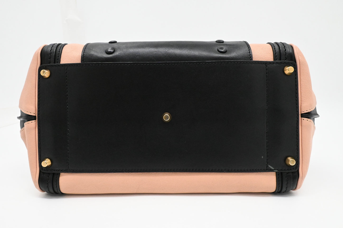Chloe Alice Bag in Pink and Black Leather