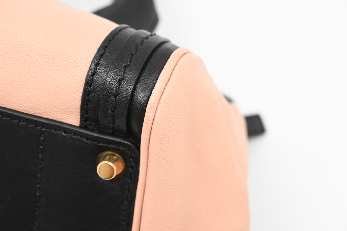 Chloe Alice Bag in Pink and Black Leather