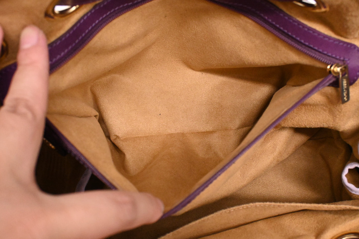 Jimmy Choo Rosalie Shoulder Bag in Purple Leather