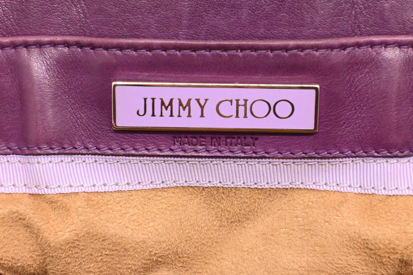 Jimmy Choo Rosalie Shoulder Bag in Purple Leather