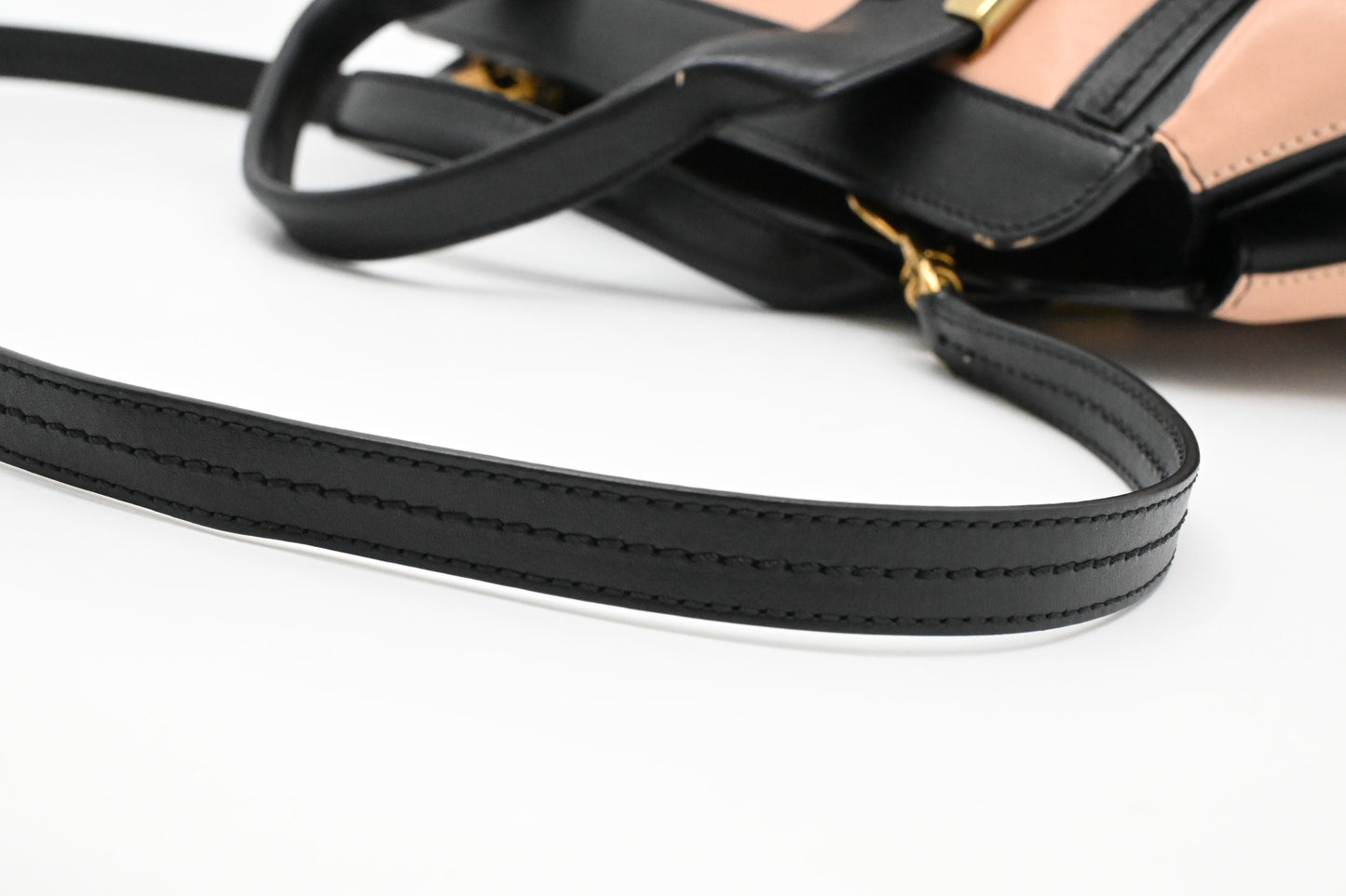Chloe Alice Bag in Pink and Black Leather