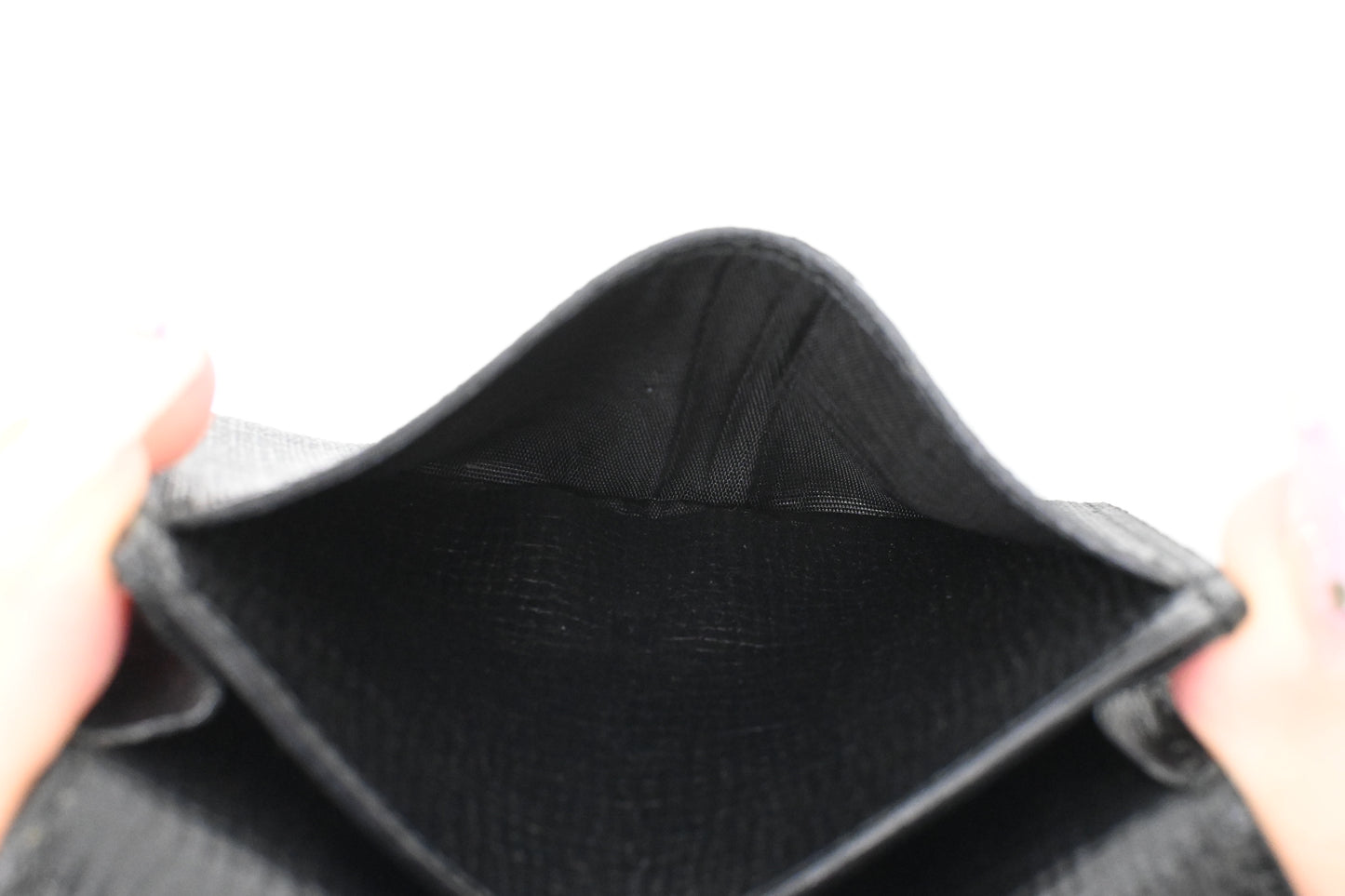 Fendi Card Case in Black Zucca Canvas