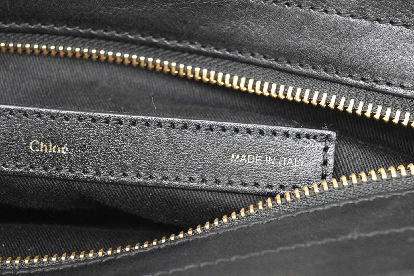 Chloe Alice Bag in Pink and Black Leather